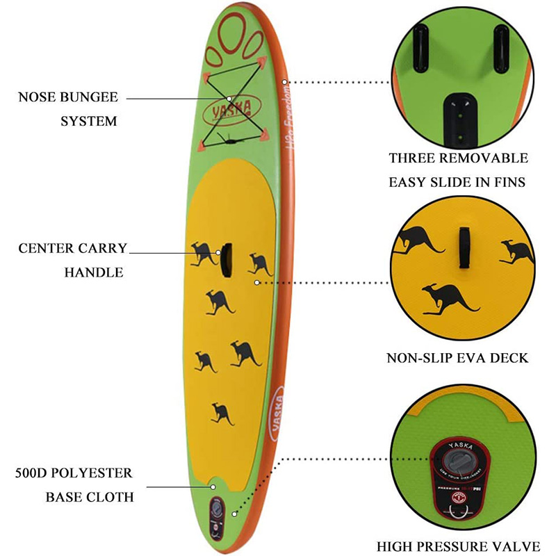 Tabla de paddle surf de 9 pies para niños que practican surf