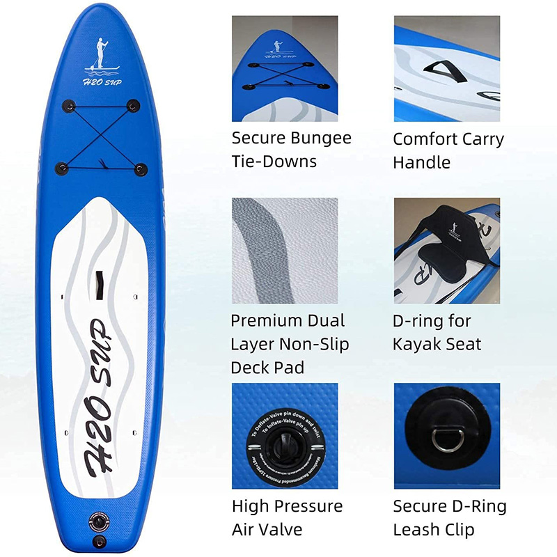 tabla de paddle surf de color azul