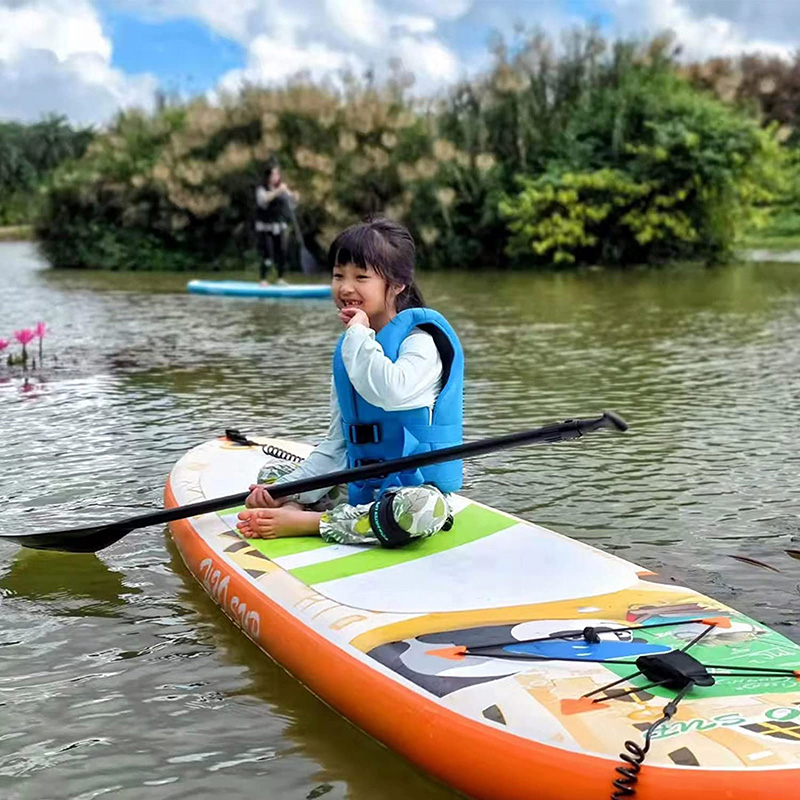 Tabla de paddle surf inflable de 10 pies para niños que practican surf
