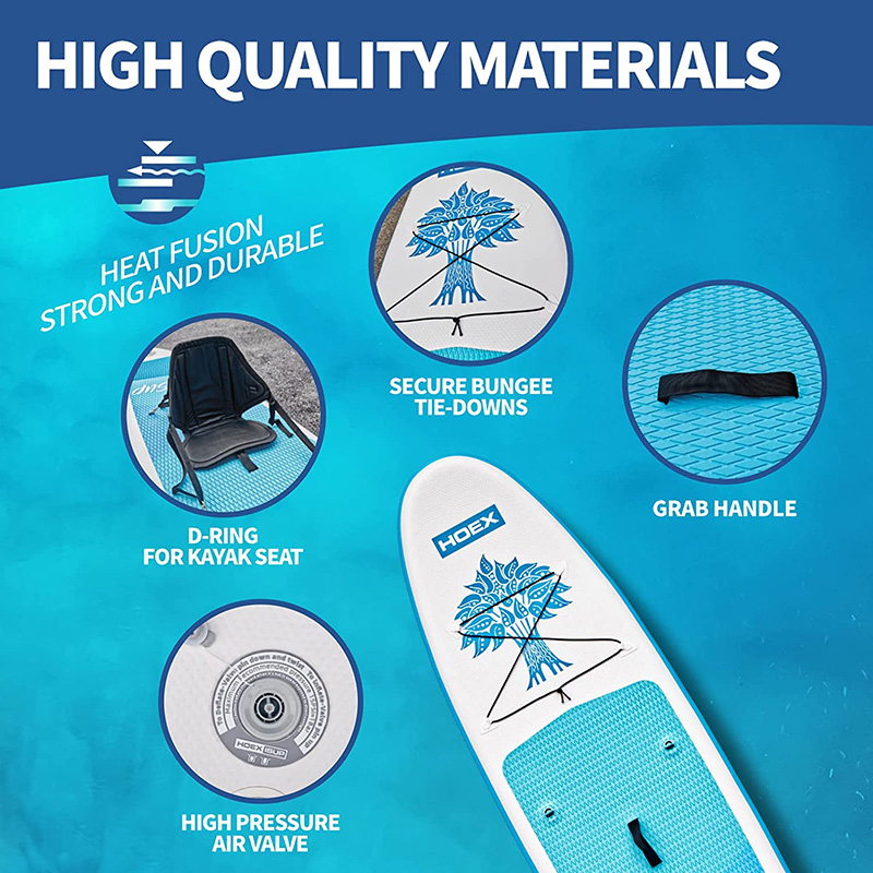 Tabla de sup inflable azul