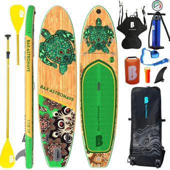 Wholesale wood grain 11ft inflatable paddle board ISUP for surfing
        